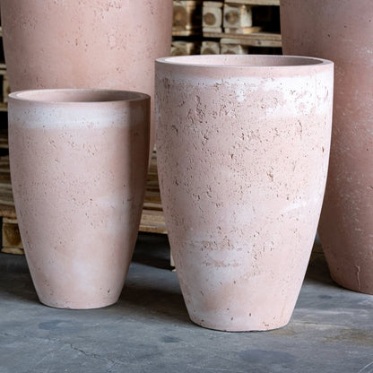 Vessara | Blushstone – 62cm Extra Large Tall Concrete Planter – 32L Decorative Vase Pot