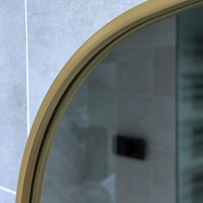 Yoko - Gold Metal Gentle Arch Mirror - 160cm x 60cm