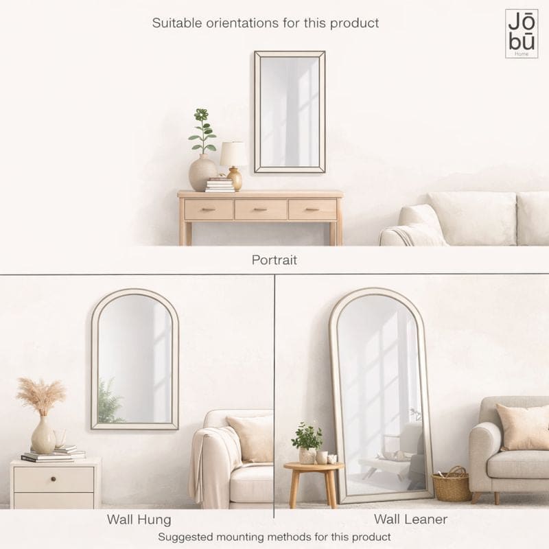 Yoko - Gold Metal Gentle Arch Mirror - 95cm x 120cm