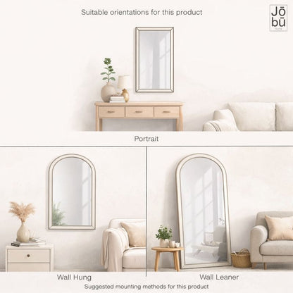 Yoko - Gold Metal Gentle Arch Mirror - 95cm x 120cm